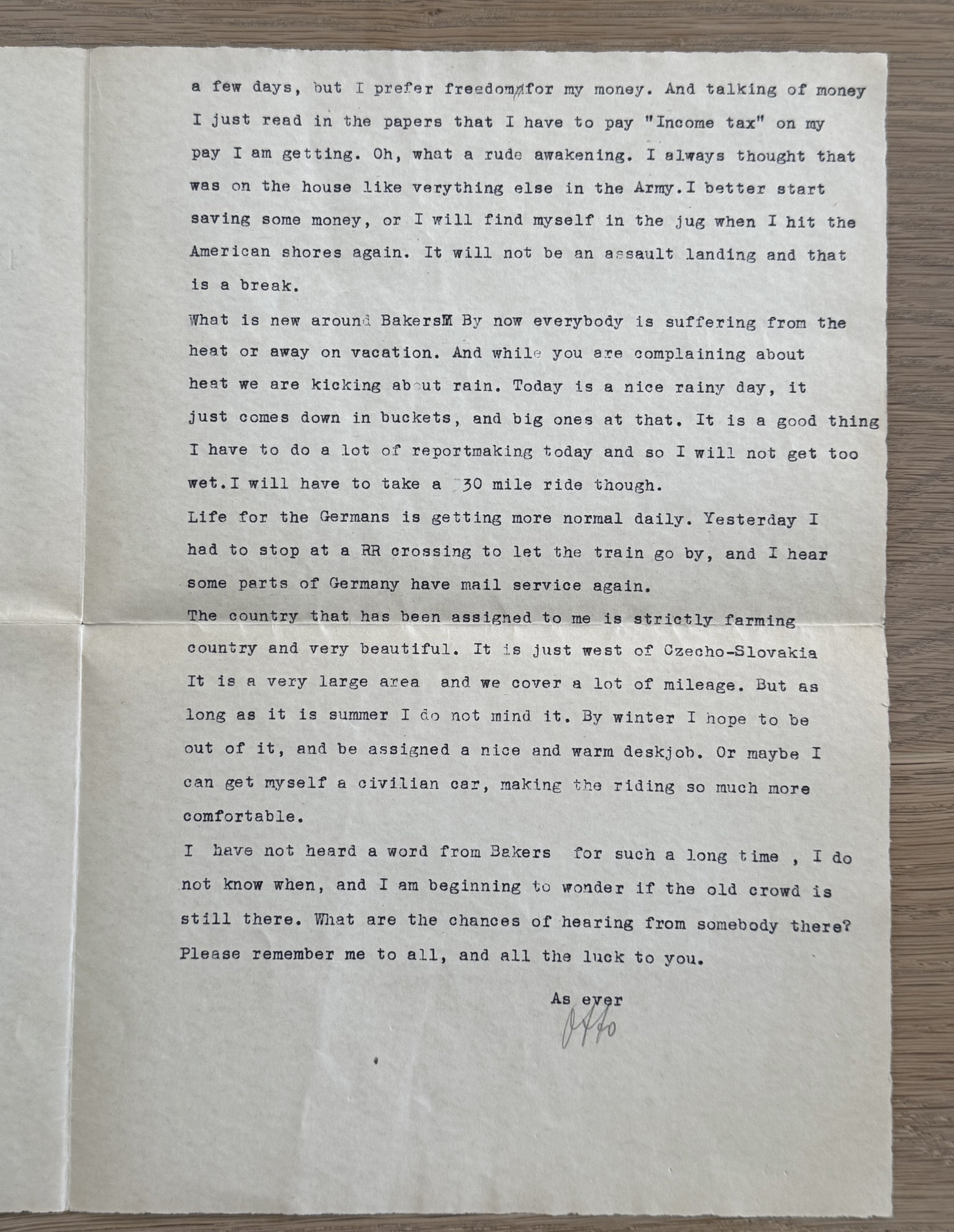 US VET Letter Home on REICHSMARSCHALL Goering Stationary