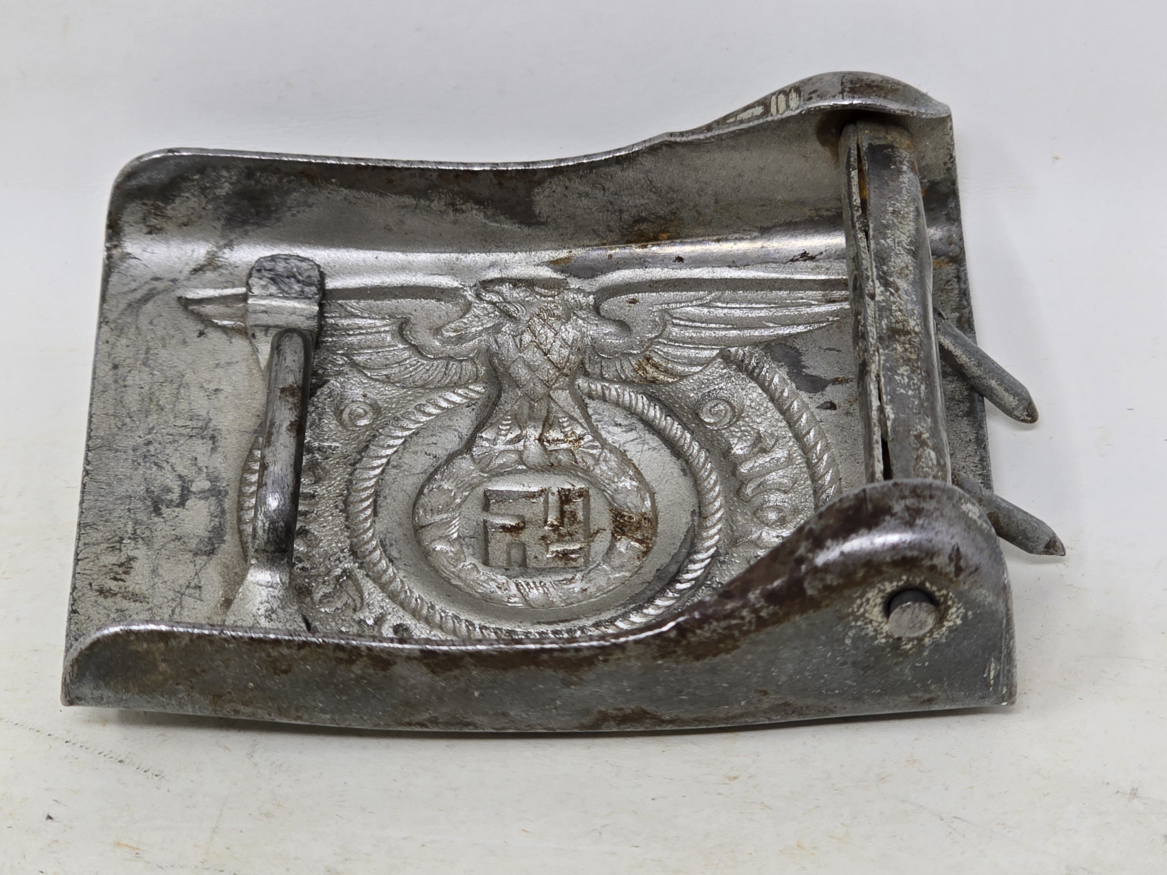 Waffen-SS Service Used Buckle, NCO / Enlisted
