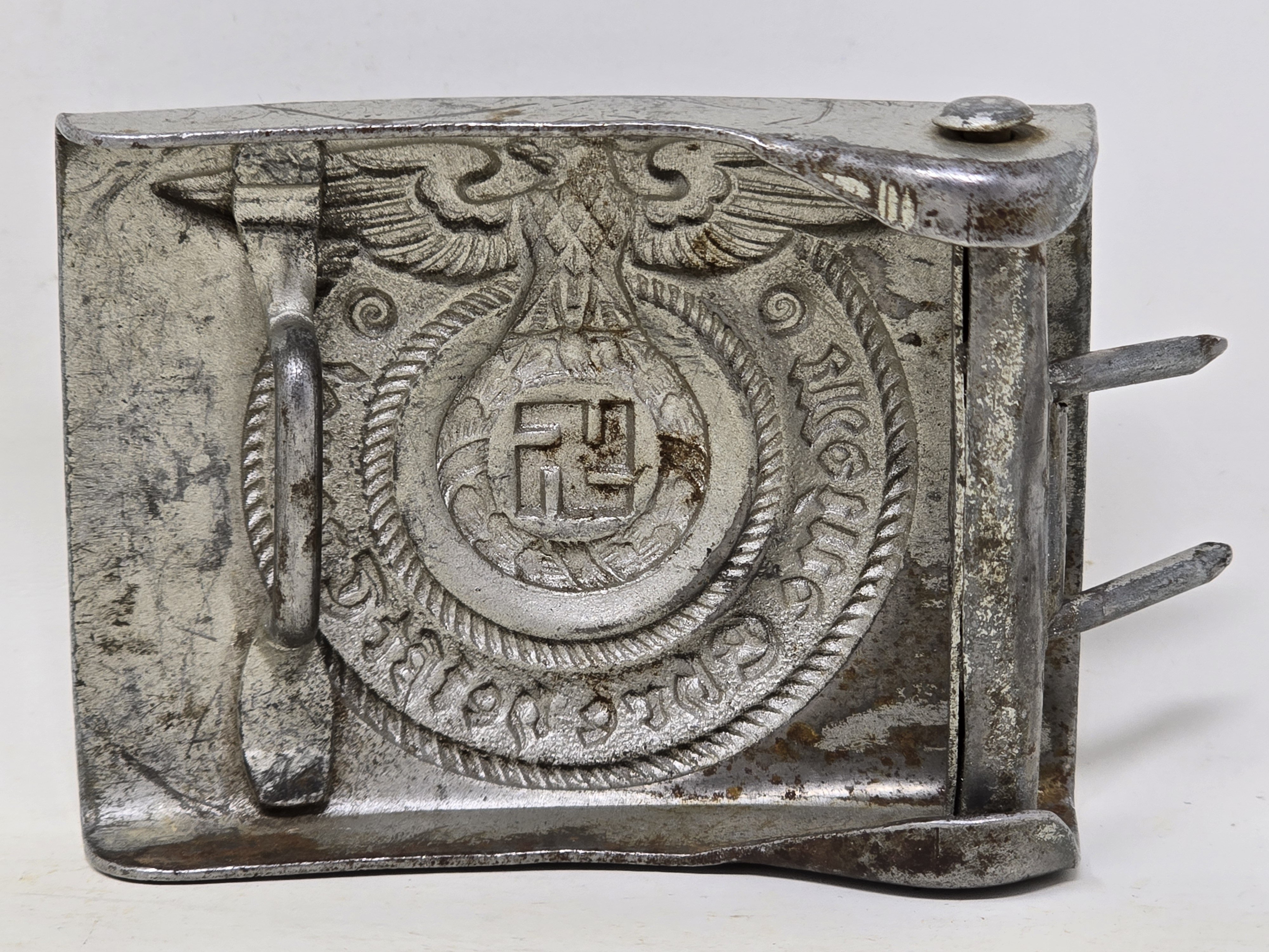 Waffen-SS Service Used Buckle, NCO / Enlisted
