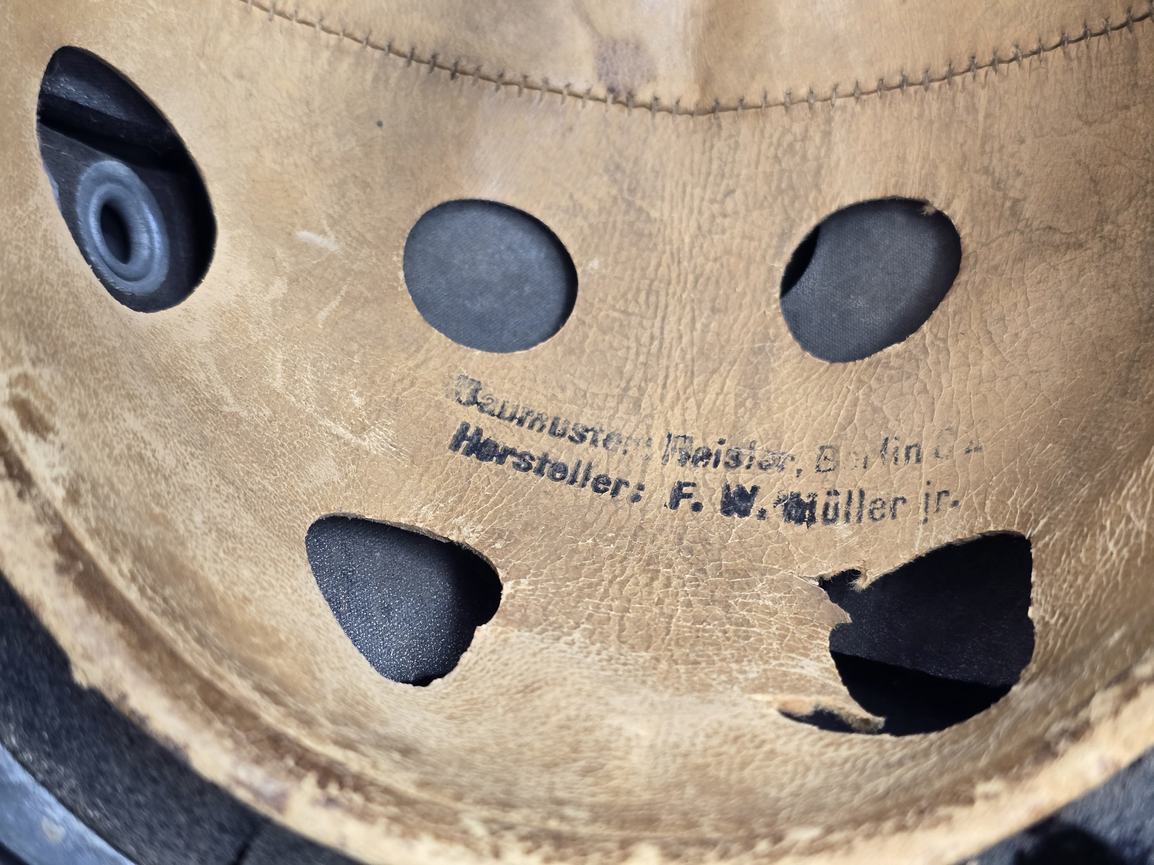 M38 FJ Slotted Paratrooper Helmet, GI Bringback
