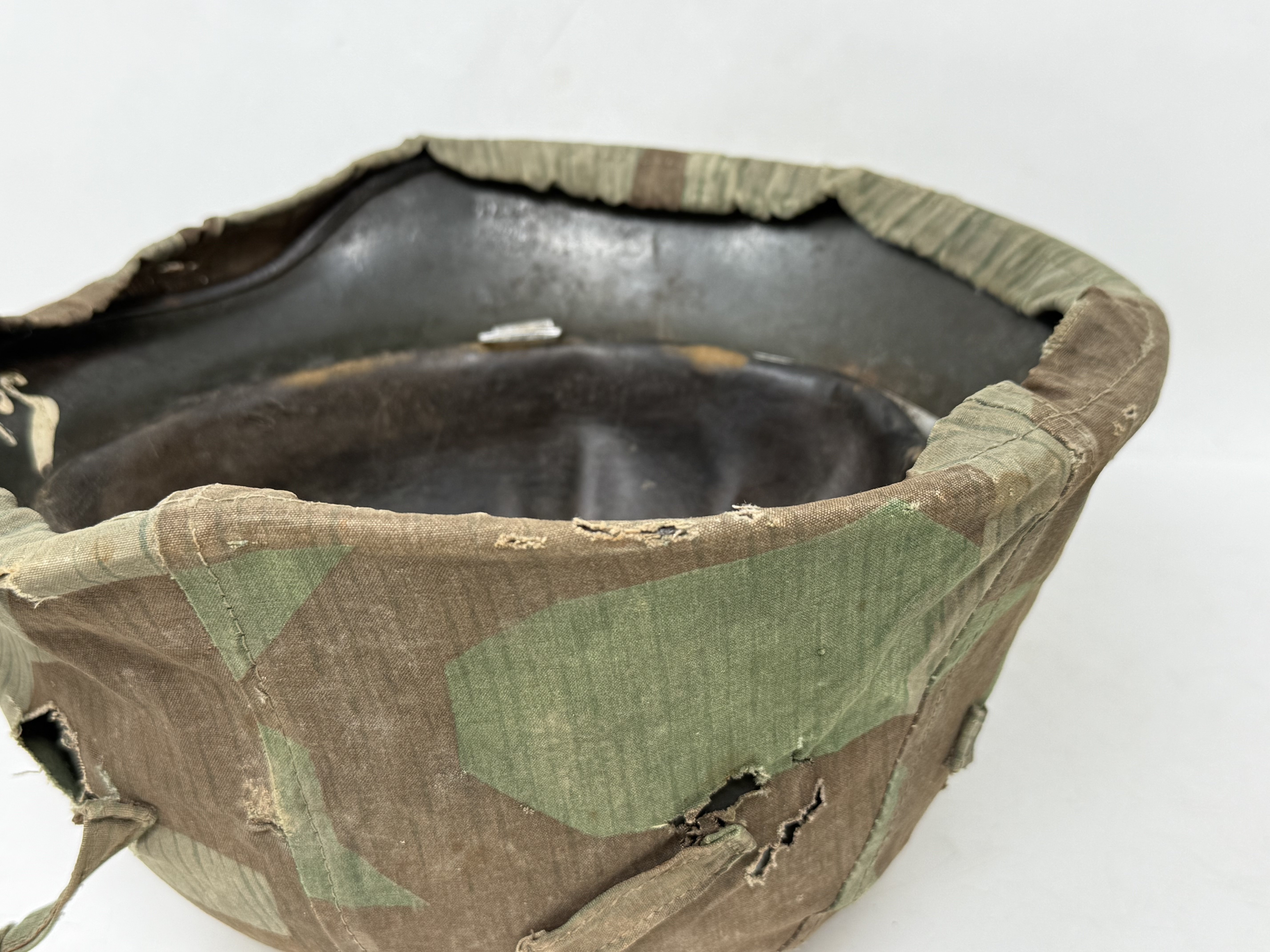 Splinter Camo Cover with M35 Heer Helmet