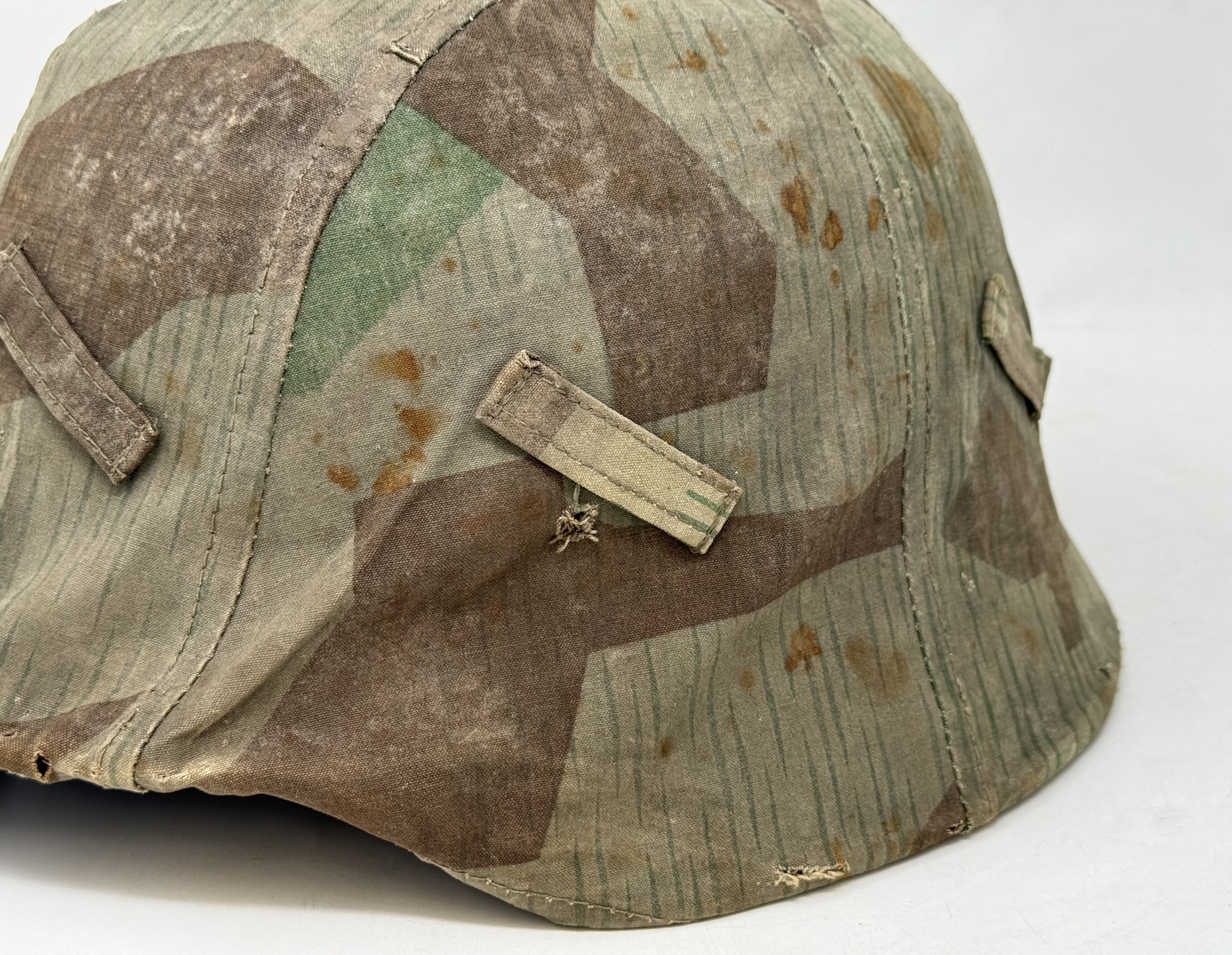 Splinter Camo Cover with M35 Heer Helmet