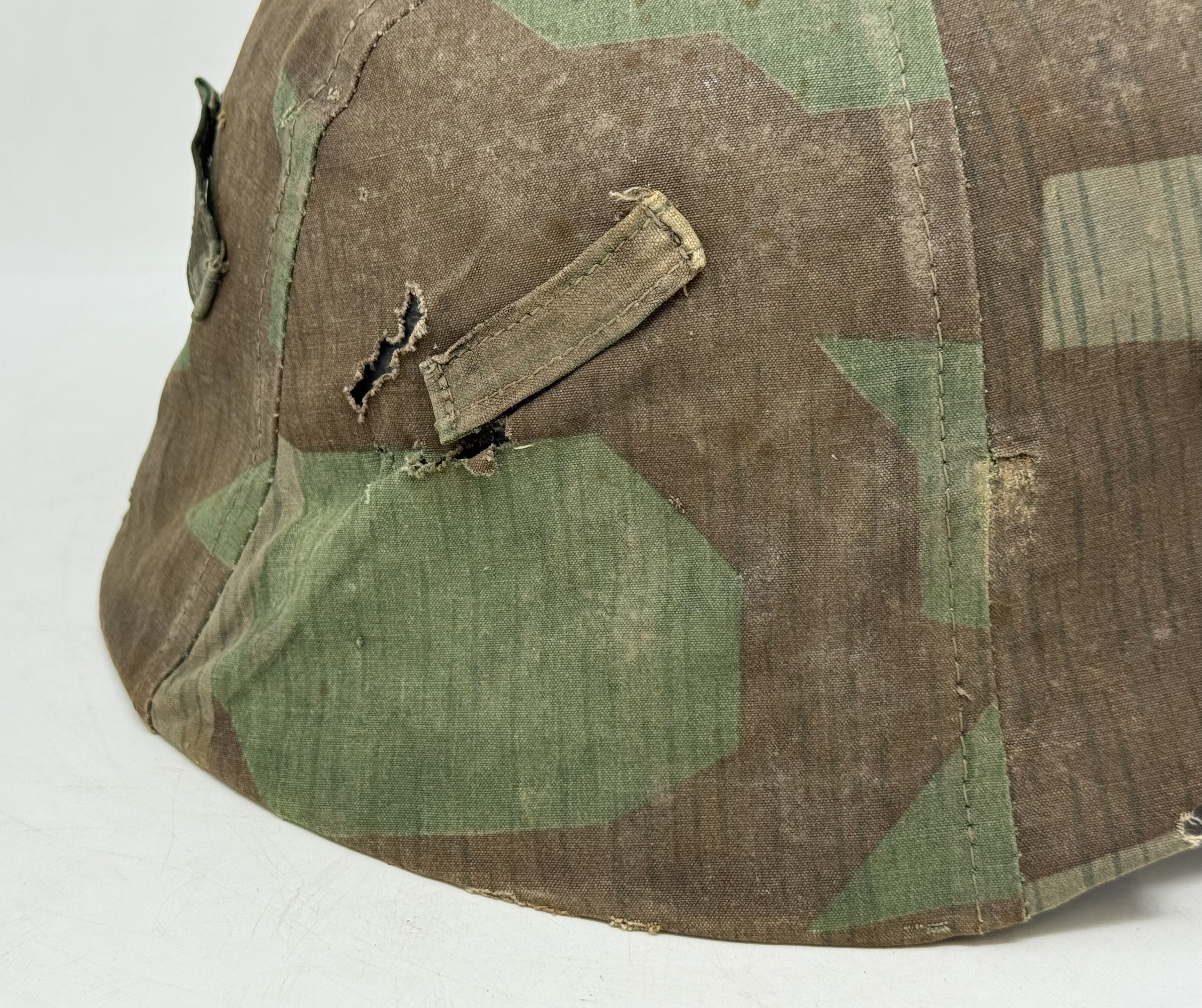 Splinter Camo Cover with M35 Heer Helmet