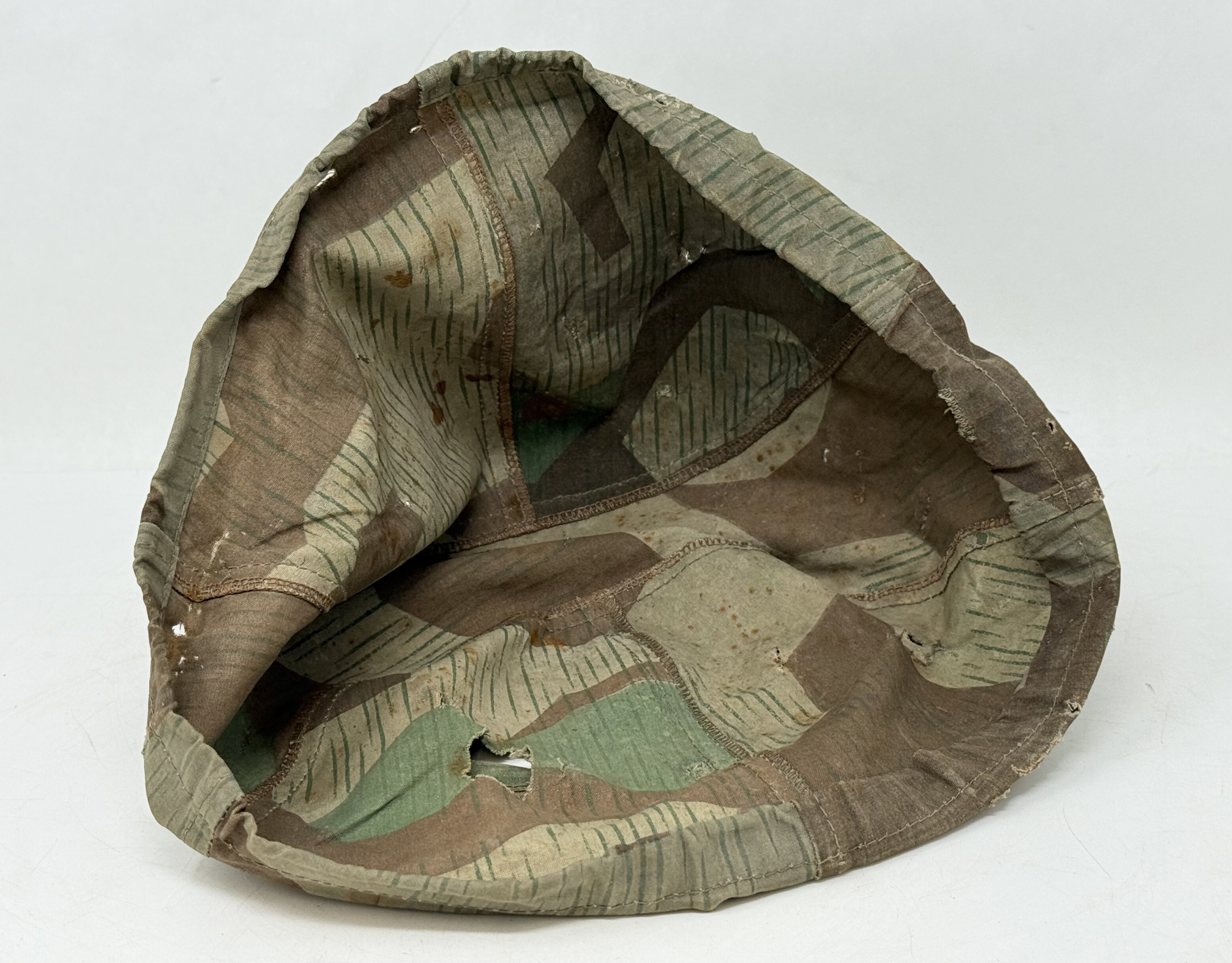 Splinter Camo Cover with M35 Heer Helmet