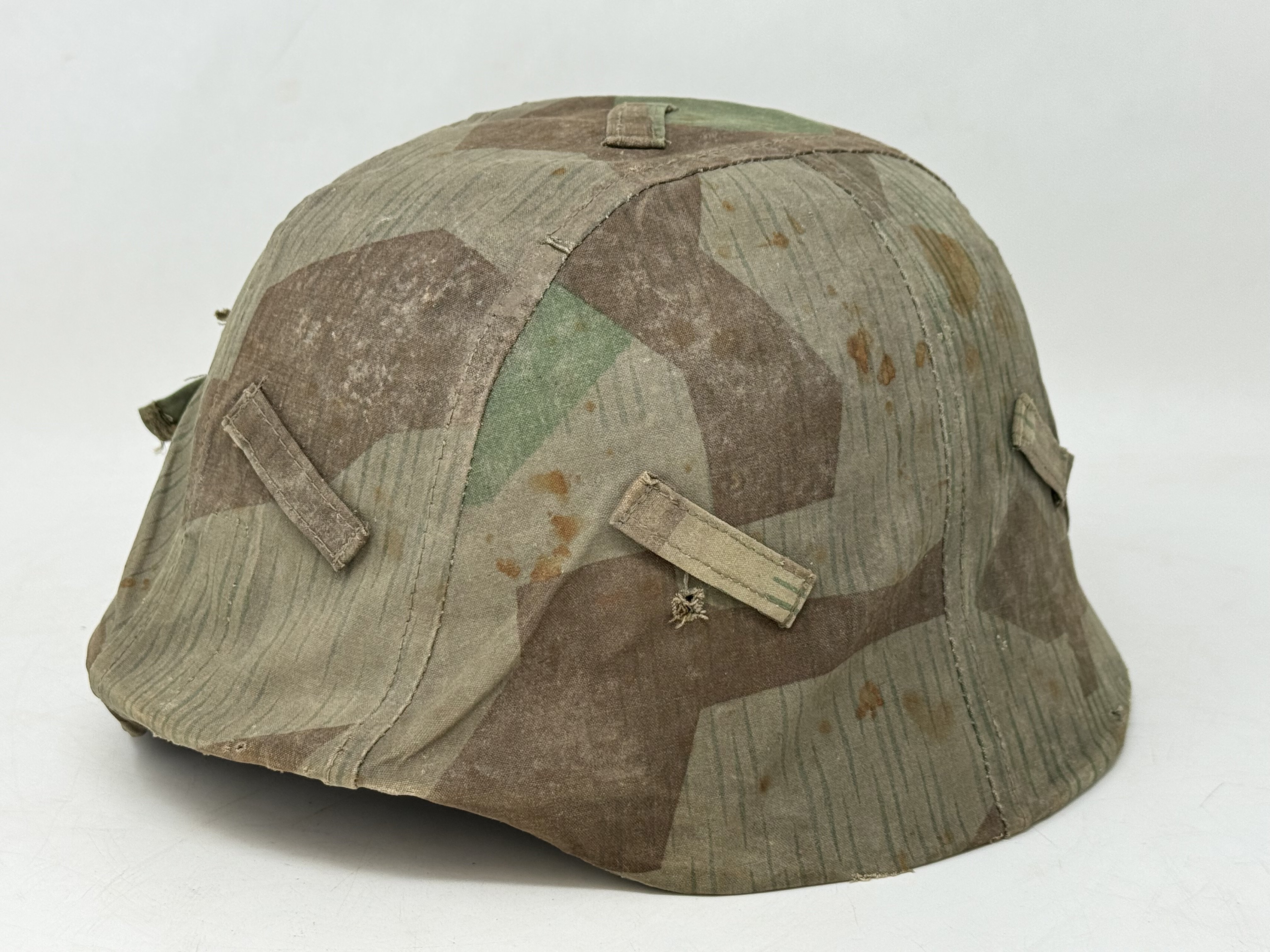 Splinter Camo Cover with M35 Heer Helmet