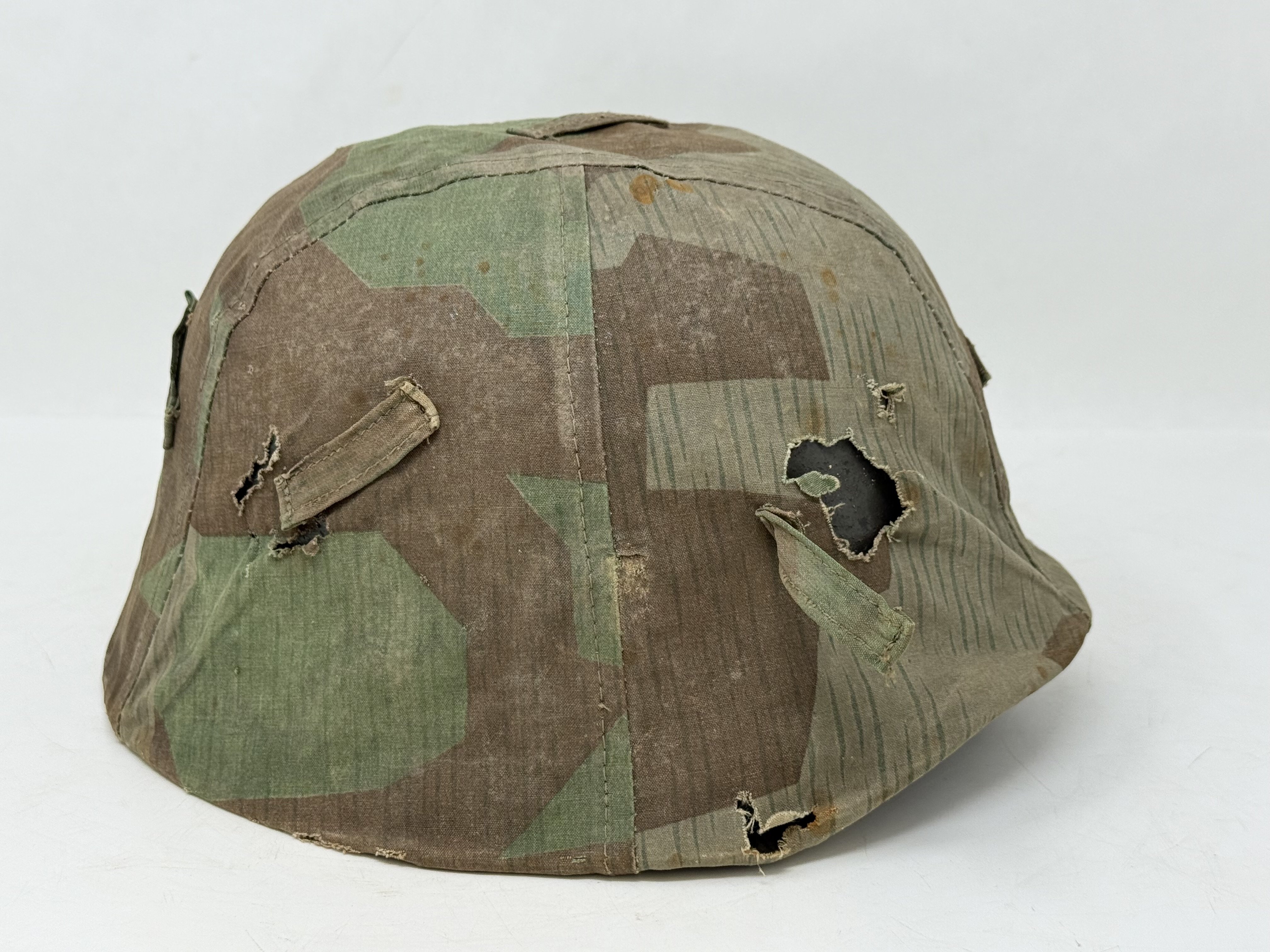 Splinter Camo Cover with M35 Heer Helmet