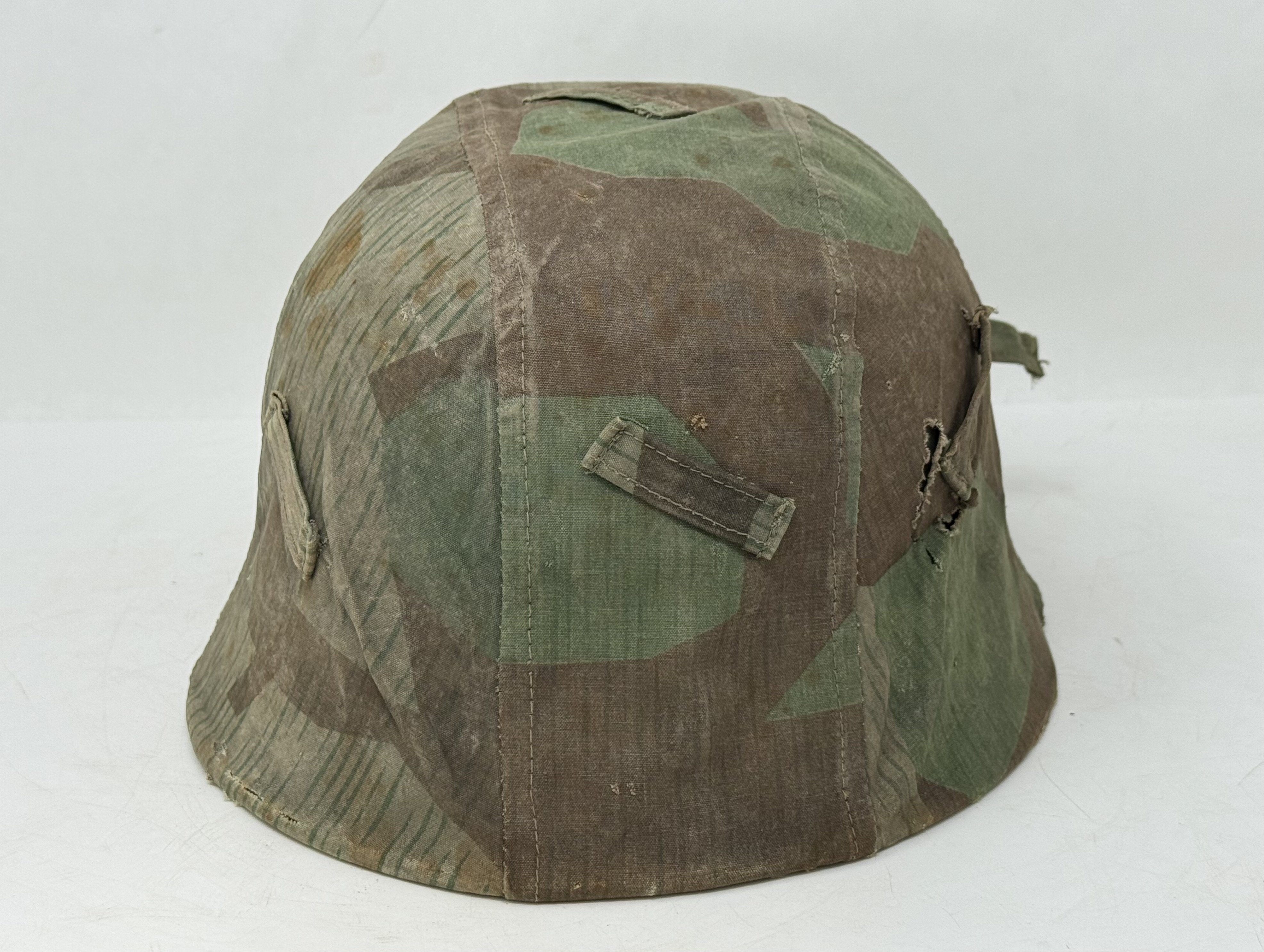 Splinter Camo Cover with M35 Heer Helmet