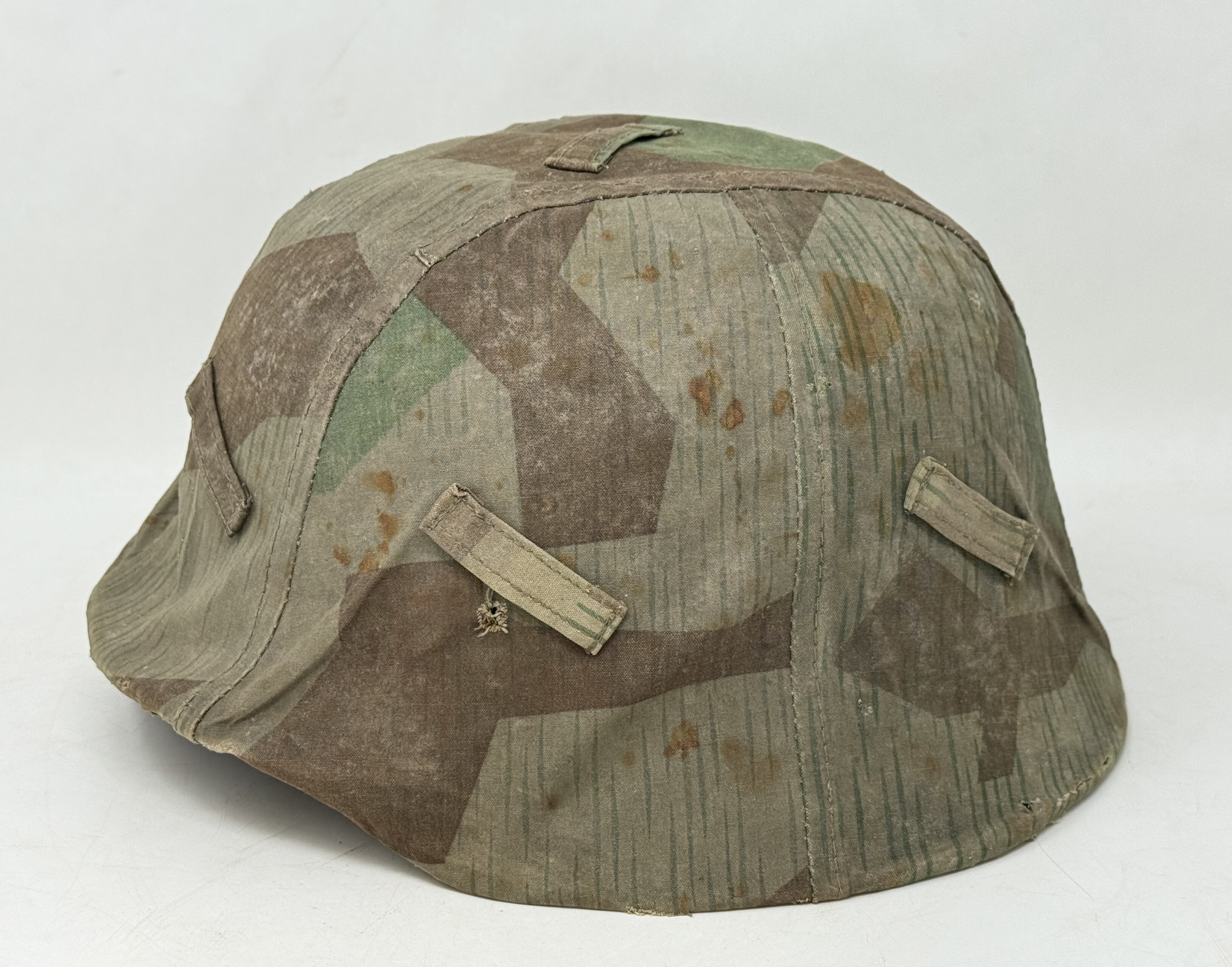 Splinter Camo Cover with M35 Heer Helmet