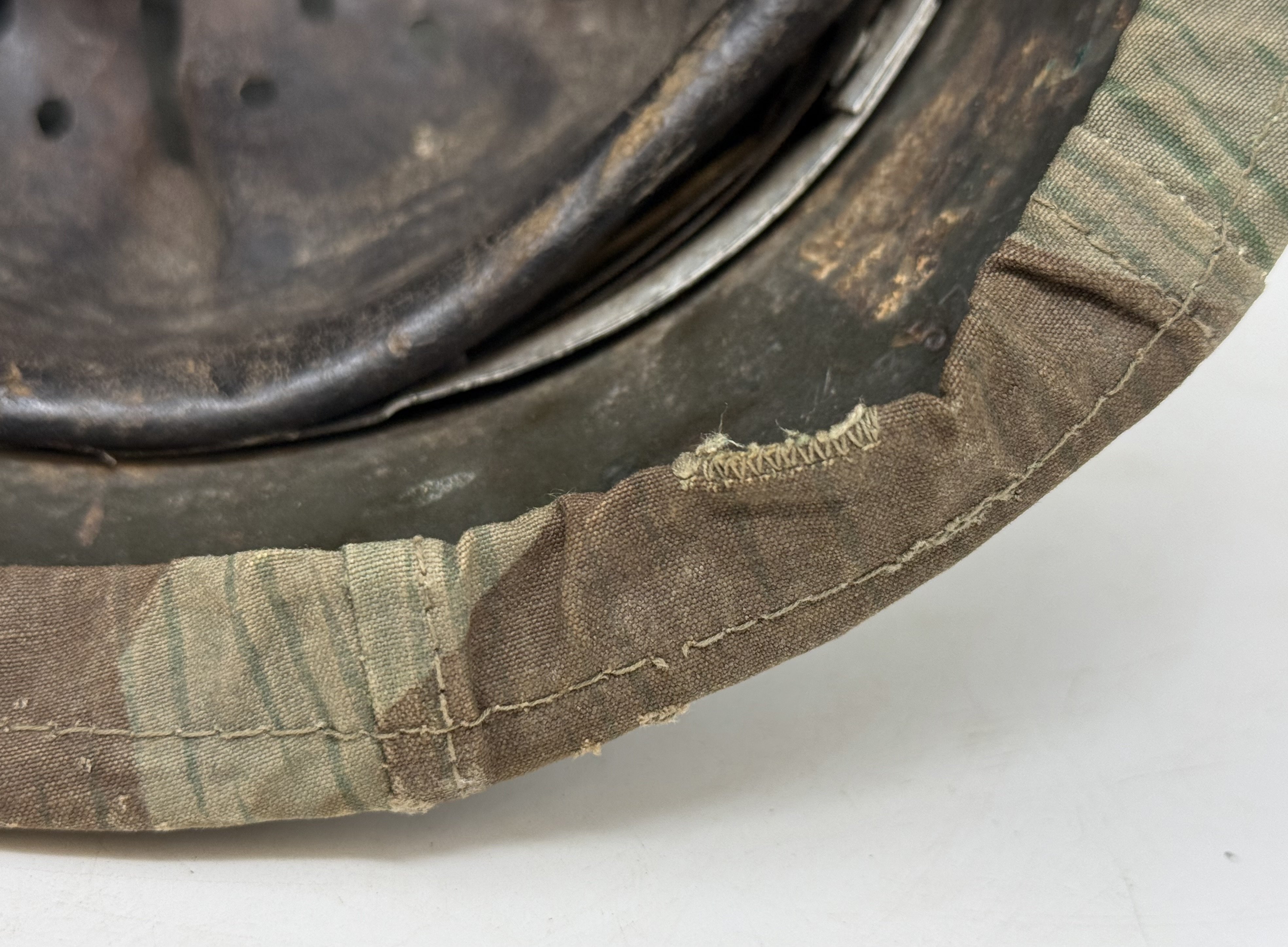 Splinter Camo Cover with M35 Heer Helmet
