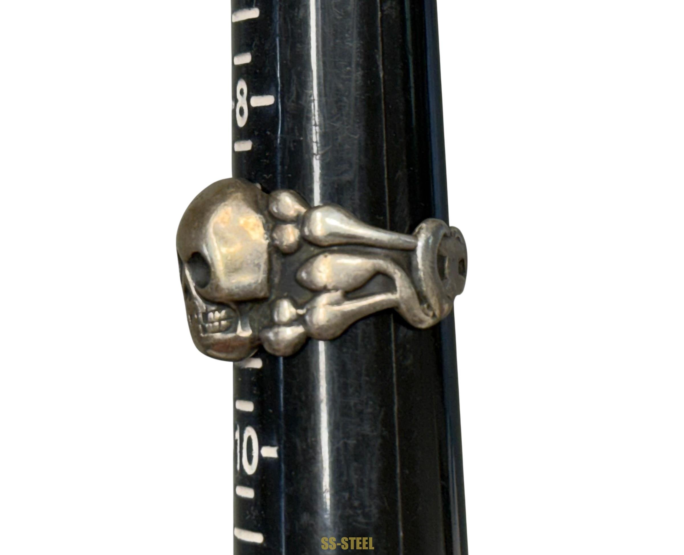 WWII Totenkopf Skull Canteen Ring