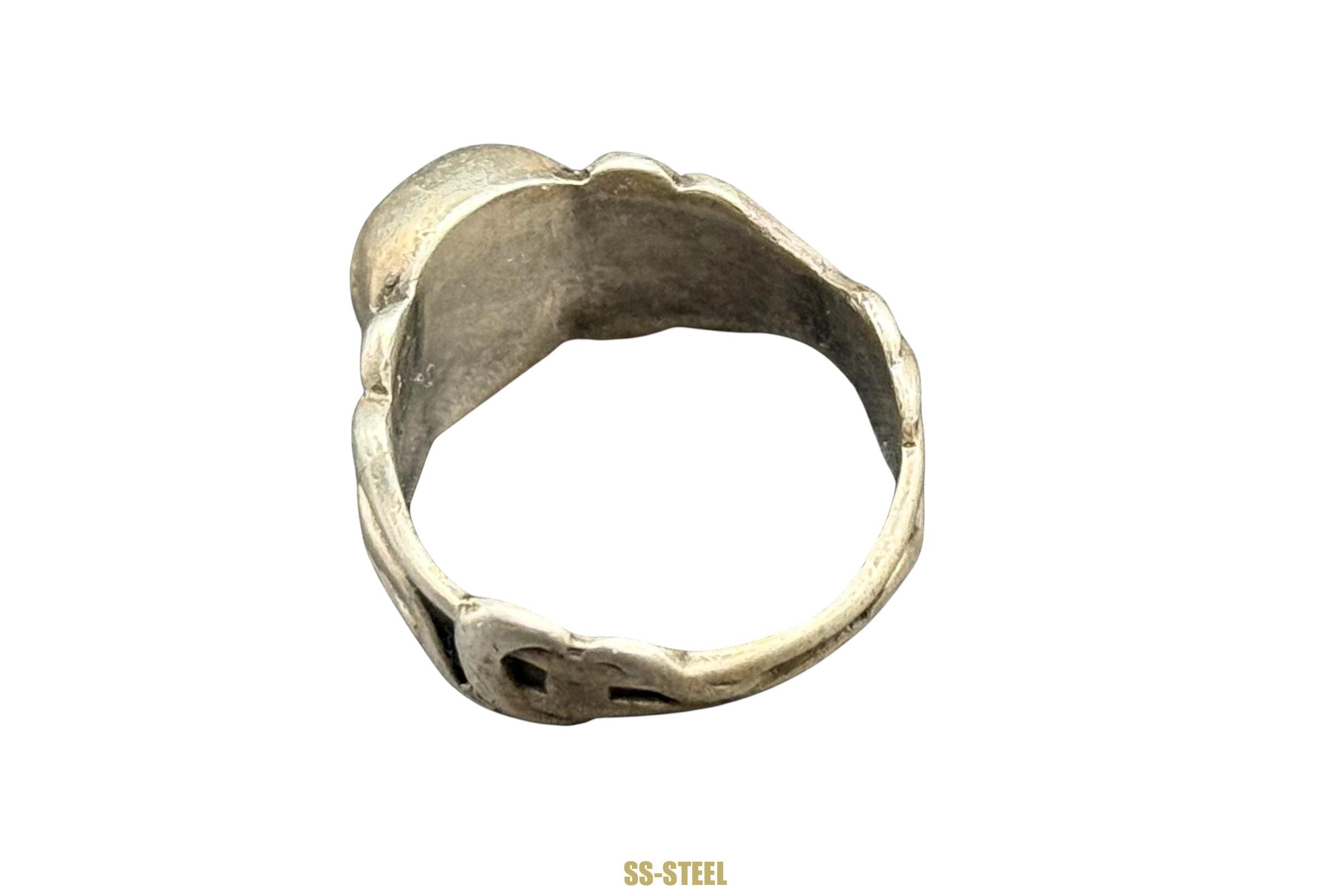 WWII Totenkopf Skull Canteen Ring