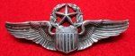  US Post WWII USAF Command Pilot Wings, Clutchback, Josten Mfg, Sterling