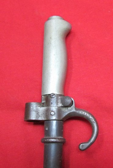  French WWI 1886 Lebel Rifle Bayonet Hooked Guard, Early Mfg — image 6