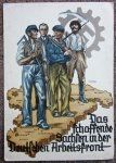  German WWII Postcard, DAF 1936