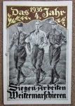  German WWII Postcard, SA, Hitler's Birthday 1936