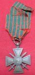  French WWI, Croix de Guerre, Bravery Medal, 1914-1918 Reverse