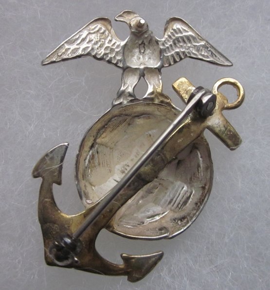  US P1937 USMC Officer Collar Insignia, Right Side — image 3