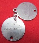  US Pre-WWII, M1924 Dogtag Set, Matched Pair