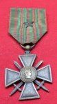  French WWI, Croix de Guerre, Bravery Medal, 1914-1918 Reverse
