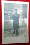  French WWI RPPC Soldier with Rifle and Equipment
