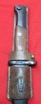  Yugoslavian M1924 Short Rifle Bayonet & Frog, Matching