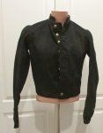  French WWI, Dark Blue Fatigue Jacket, 1914 Dated