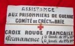  French WWI-WWII Prisoner of War Assistance, French Red Cross Sign, Dadizele Museum