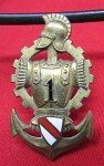  French Post WWII Enameled Unit Badge, Drago, Paris