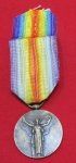  French WWI Victory Medal & Ribbon, A. Morlon, Official Issue
