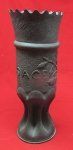  US WWI Trench Art Brass Vase, Alsace 1918, French 75 Shell