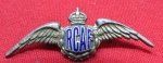  Canada WWII, Enameled RCAF Sweetheart Wings, Sterling