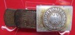  German WWII Kriegsmarine Aluminum Enlisted Buckle & Tab, 1937