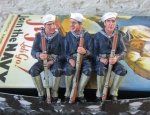  King & Country, USN013, Three Sitting Sailors, Retired, Boxed