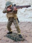  King & Country, FOB029, British Soldier, Standing, Firing, Retired, Boxed