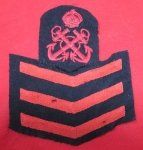 British WWI-WWII Era, Royal Navy 1st Class Petty Officer Sleeve Rate
