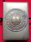  French WWI Souvenir Brass Matchsafe, 'Gott Mit Uns'