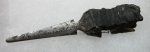  French WWI, Trench Art Shrapnel Fragment Letter Opener 1915