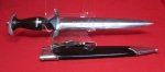  German WWII M1933 SS Enlisted Dagger & Hanger, Eickhorn Transitional