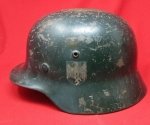 German WWII Army M1935-40 Steel Helmet, ET64