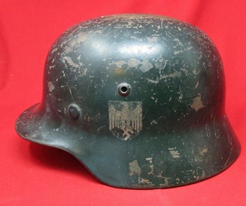  German WWII Army M1935-40 Steel Helmet, ET64 — image 2