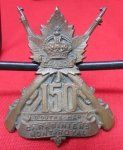  Canadian WWI 150th Carabiniers Cap Badge
