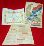  Vietnam War, NVA, Two Newspapers & Award Document, Chuong Thien Province '71