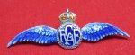  Canada WWII, Enameled RCAF Sweetheart Wings, Sterling