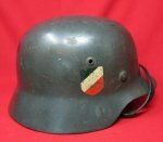  German WWII M1935 Double Decal Luftwaffe Helmet, Unit Marked Liner