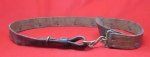  Canadian WWI Leather Waist Belt, Ottawa 1913, Snake Buckle