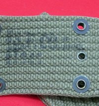  US WWII M1936 Pistol Belt, Dark OD Canvas, Unissued — image 4