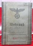  German WWII  Army Wehrpass, 1937, Gottingen Resident