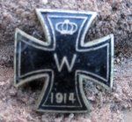 German Imperial Era, Patriotic Iron Cross, Enameled