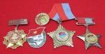  Vietnam War Era, North Vietnamese Medal and Insignia Lot, 5 Pieces