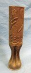  WWI Trench Art Vase, Verdun 1918, French 75 Casing